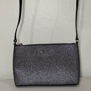 Kate Spade Joeley Glitter Crossbody Silver